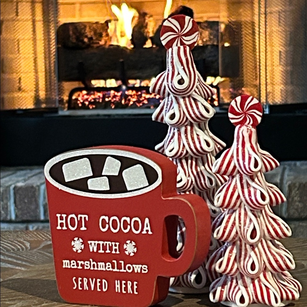 NEW! Winter Holiday Hot Cocoa Marshmallow Latte Hot Chocolate Sign